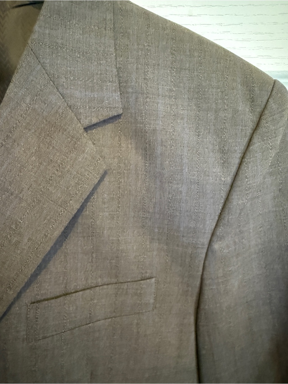 Men's Classic Light Brown 2 piece custom tailored suit - Tailored Style